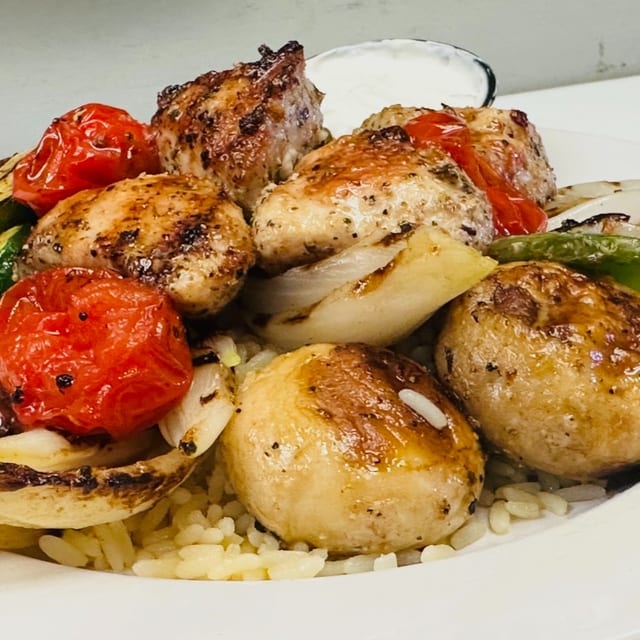 Dinner Chicken Kebab.